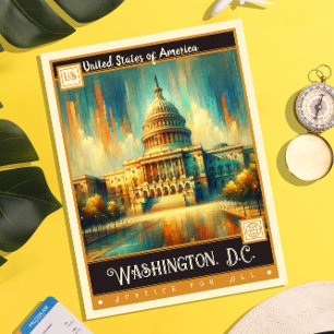 Washington, D.C., United States   Vintage Painting Postcard