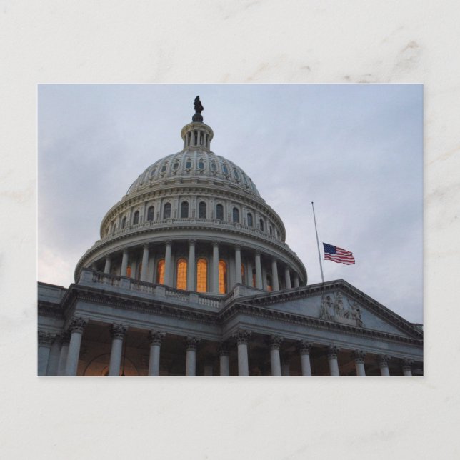 Washington D.C. US Capitol Building Postcard (Front)