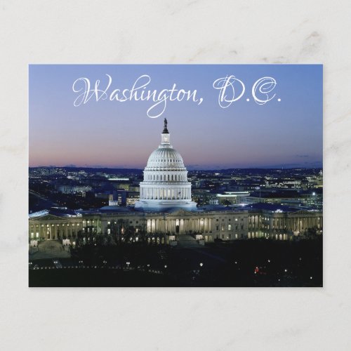 Washington DC US Capitol Postcard Post Card