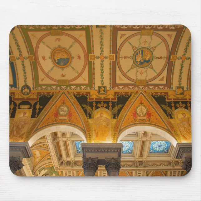 WASHINGTON, D.C. USA. Ceiling in Great Hall of Mouse Pad (Front)