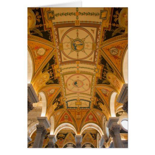 WASHINGTON, D.C. USA. Ceiling of second floor Cards (Front)