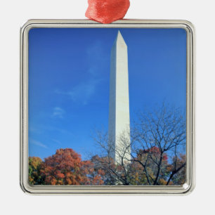 WASHINGTON, D.C. USA. Washington Monument rises Metal Ornament