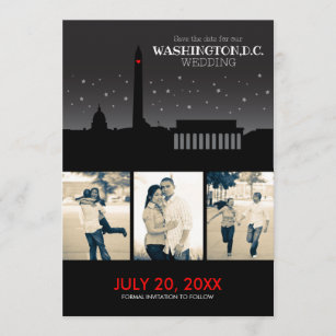 Washington D.C. Wedding Save-the-date Save The Date