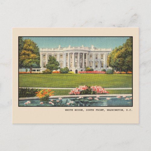  Washington DC White House Postcard