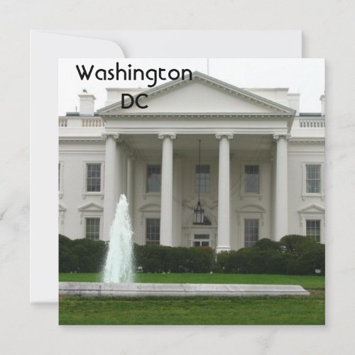 Washington DC Custom Invite