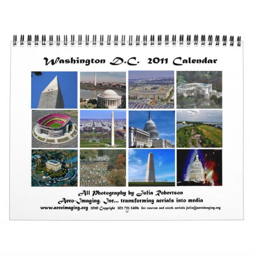 Washington DC 2011 Calendar