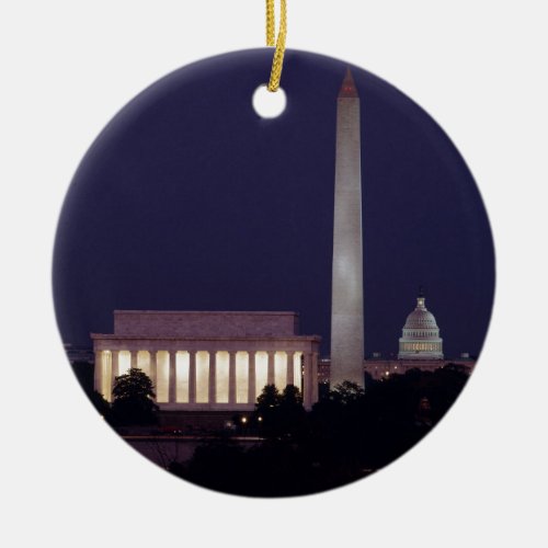 Washington DC 2 Ceramic Ornament