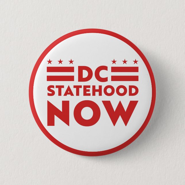 Washington DC 51st statehood now Button (Front)