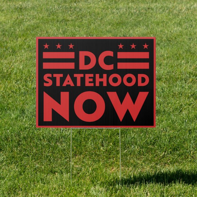 Washington DC 51st statehood now yard  Sign (Insitu)