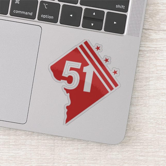 Washington DC 51st statehood Sticker (Detail)