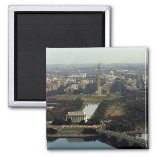 Washington DC Aerial Photograph Magnet