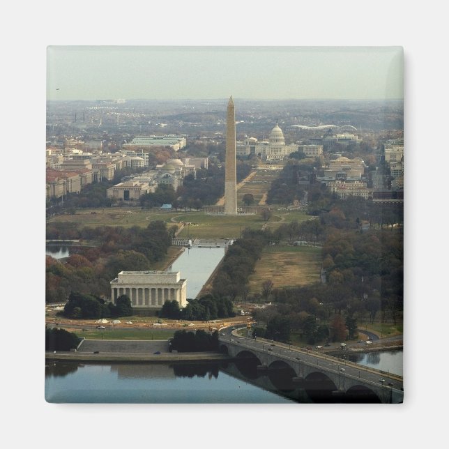 Washington DC Aerial Photograph Magnet (Front)