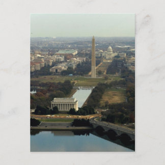 Washington DC Aerial Photograph Postcard