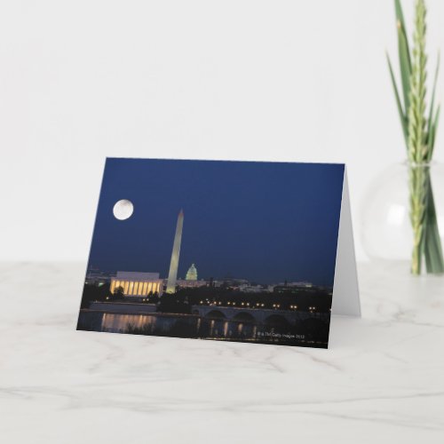 Washington DC at Night Card