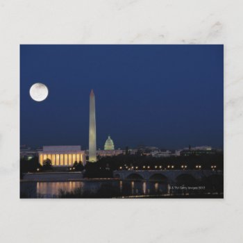 Washington Dc At Night Postcard by prophoto at Zazzle