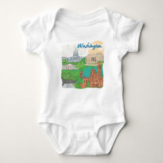 Washington DC Baby Bodysuit