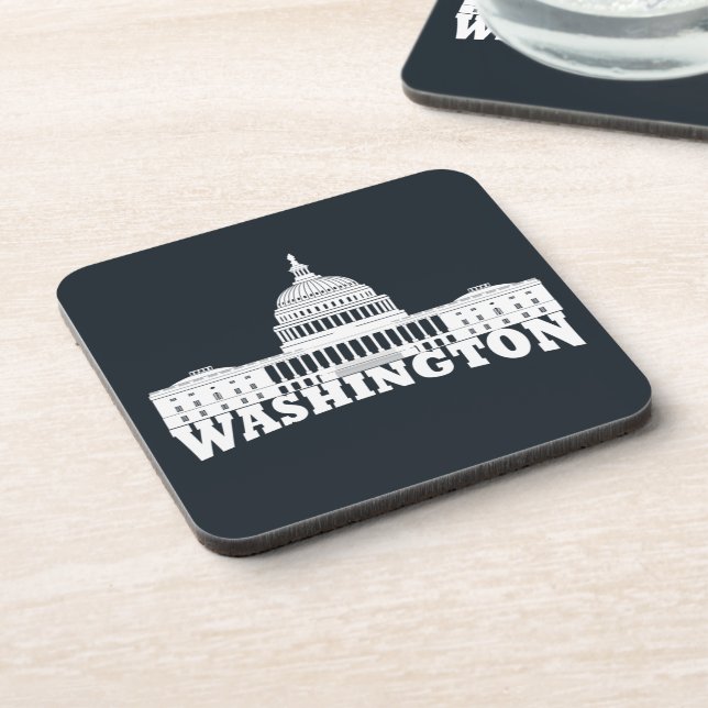 Washington DC Beverage Coaster (Left Side)