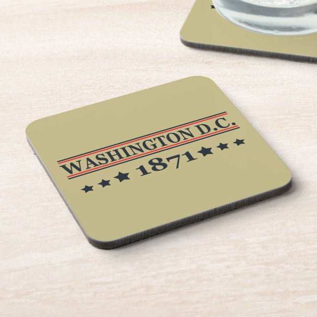 washington dc beverage coaster (Left Side)
