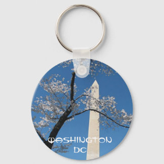 WASHINGTON DC BUTTON KEYCHAIN