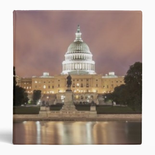Washington DC, Capitol Building 3 Ring Binder (Front)