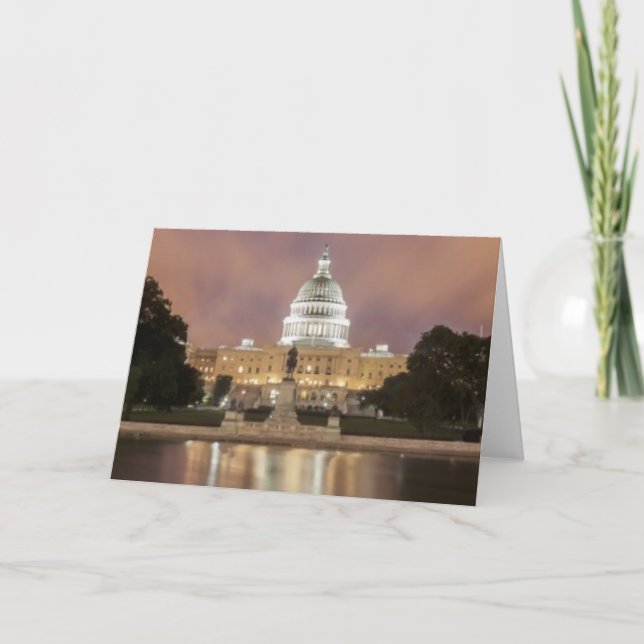 Washington DC, Capitol Building Card (Front)