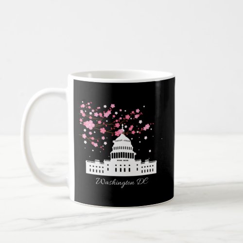 Washington Dc Capitol Building Cherry Blossoms Coffee Mug