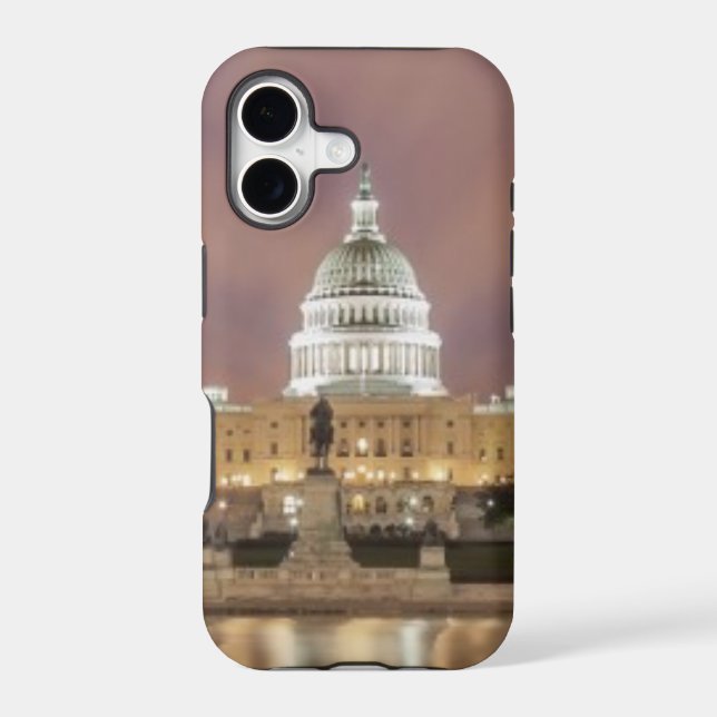 Washington DC, Capitol Building Iphone Case (Back)