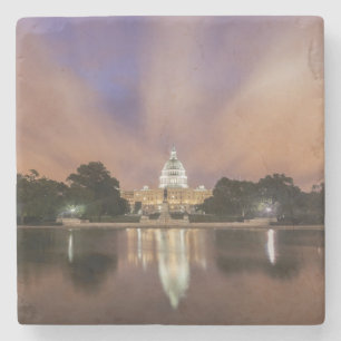 Washington DC, Capitol Building Stone Coaster