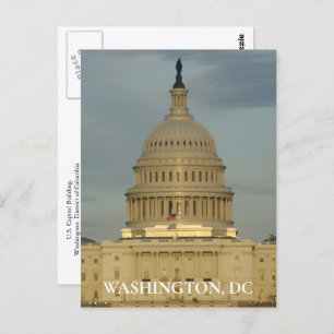 Washington DC Capitol Building Travel Photo Postcard