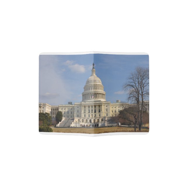 Washington DC Capitol Hill Building Passport Holder (Opened)