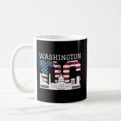 Washington Dc Capitol Hill Usa Flag Coffee Mug