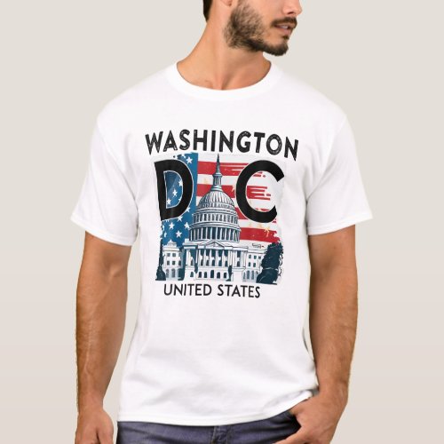 Washington DC Capitol Hill USA Souvenirs Gifts Men T_Shirt
