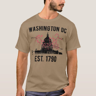 Washington DC Cherry Blossom Capitol Hill USA Souv T-Shirt