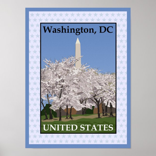 Washington DC Cherry Blossom Festival Poster Print (Front)