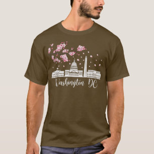 Washington DC Cherry Blossoms Monuments Memorials T-Shirt