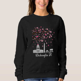 Washington Dc Cherry Blossoms Monuments Men Women  Sweatshirt