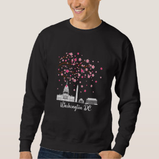 Washington Dc Cherry Blossoms Monuments Men Women  Sweatshirt