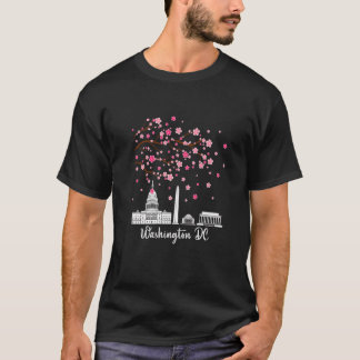Washington Dc Cherry Blossoms Monuments Men Women  T-Shirt
