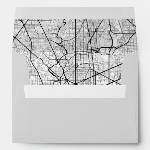 Washington DC City Map Envelope