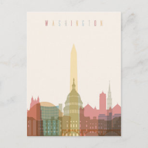 Washington, DC   City Skyline Postcard