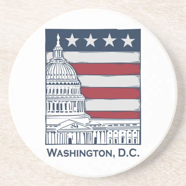 PM Custom Gifts Washington DC Coasters