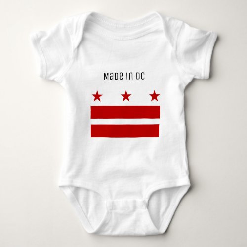 Washington DC Custom Baby Bodysuit