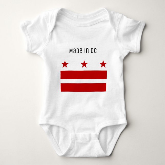 Washington DC Custom Baby Bodysuit (Front)