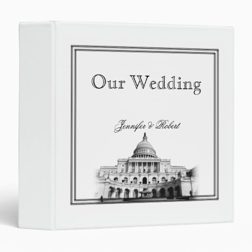 Washington DC Destination Wedding Binder