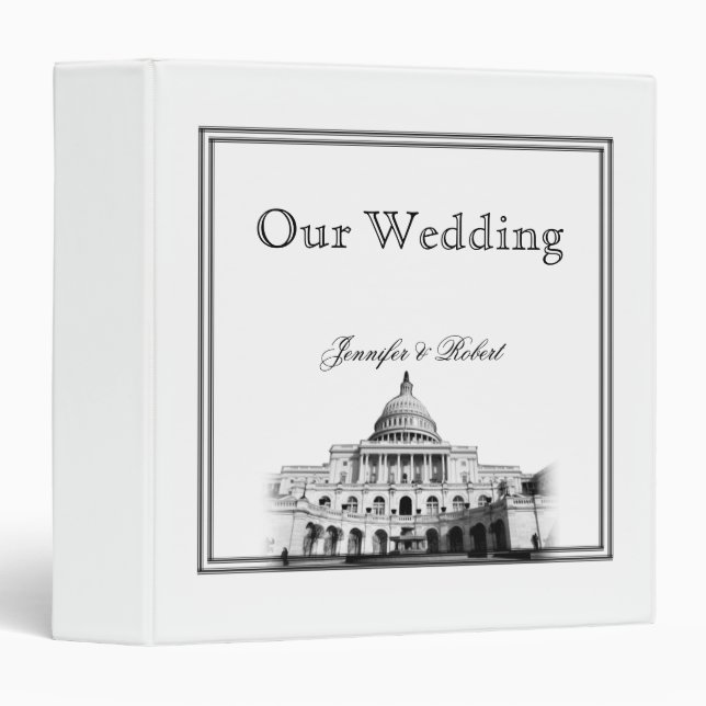 Washington DC Destination Wedding Binder (Front/Spine)