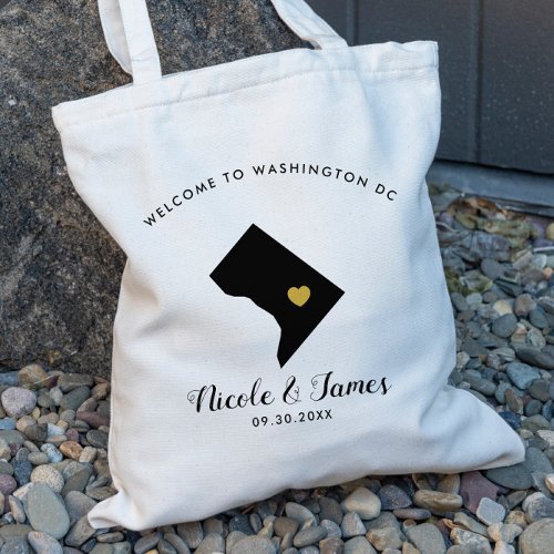 Washington DC Destination Wedding Welcome Bag Tote