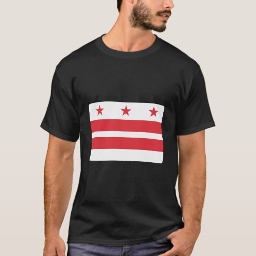 Washington Dc District Of Columbia Flag Retro Souv T_Shirt