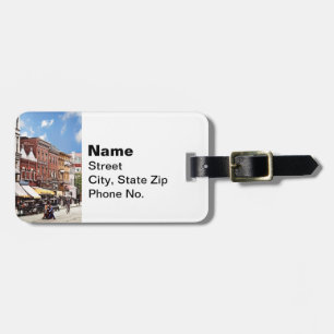 Washington DC - F St.  c1906 Luggage Tag