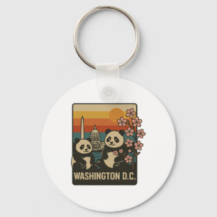 Washington Dc Family Trip Funny Panda Zoo Dc Trip Keychain