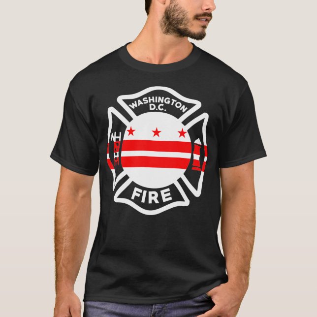 Washington DC Fire Department  Firefighters  (2) T-Shirt (Front)